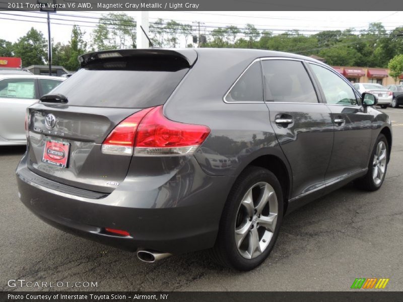 Magnetic Gray Metallic / Light Gray 2011 Toyota Venza V6 AWD