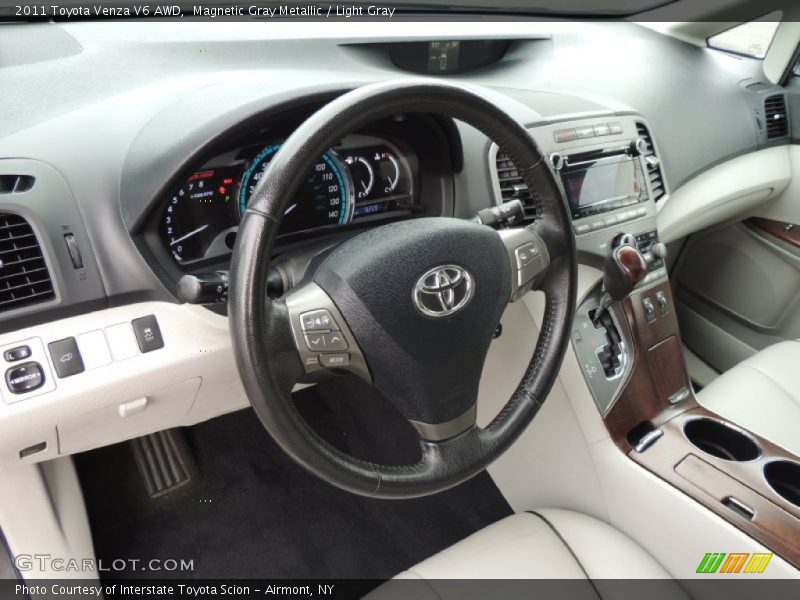Magnetic Gray Metallic / Light Gray 2011 Toyota Venza V6 AWD