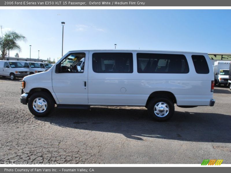 Oxford White / Medium Flint Grey 2006 Ford E Series Van E350 XLT 15 Passenger