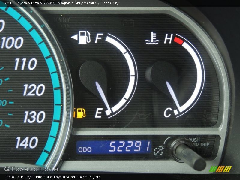 Magnetic Gray Metallic / Light Gray 2011 Toyota Venza V6 AWD