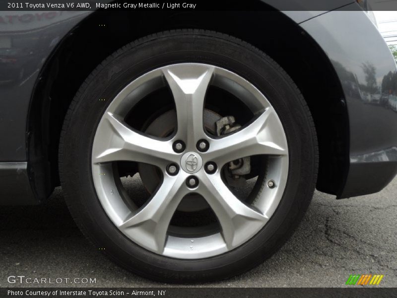 Magnetic Gray Metallic / Light Gray 2011 Toyota Venza V6 AWD