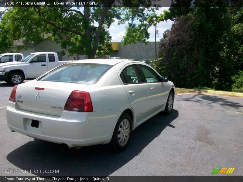 Dover White Pearl / Gray 2008 Mitsubishi Galant ES