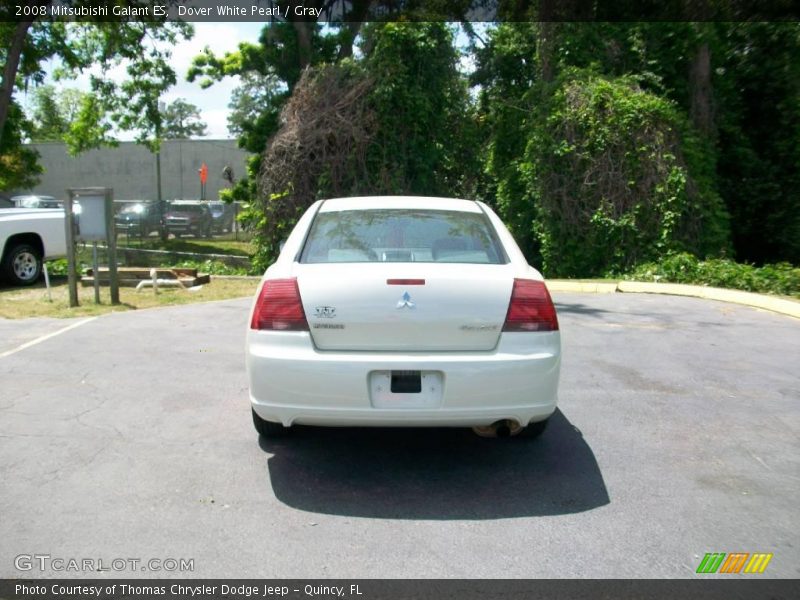 Dover White Pearl / Gray 2008 Mitsubishi Galant ES