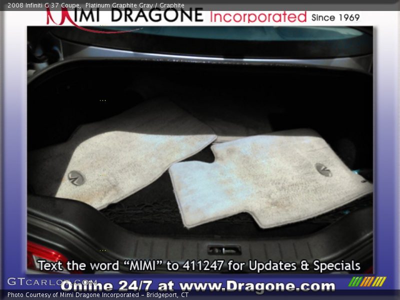 Platinum Graphite Gray / Graphite 2008 Infiniti G 37 Coupe