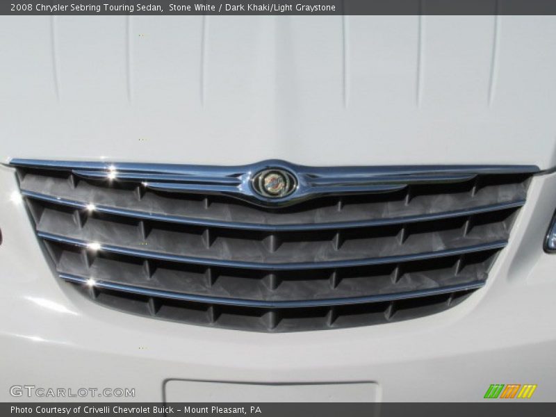 Stone White / Dark Khaki/Light Graystone 2008 Chrysler Sebring Touring Sedan
