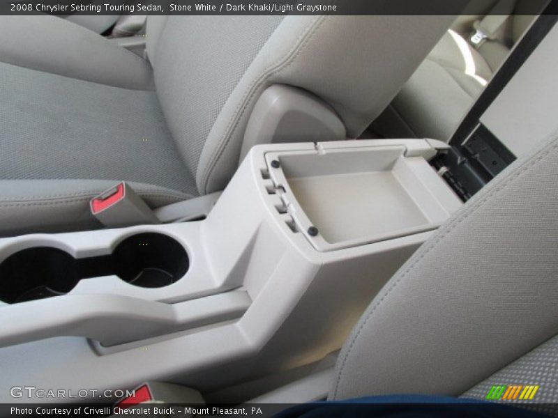 Stone White / Dark Khaki/Light Graystone 2008 Chrysler Sebring Touring Sedan