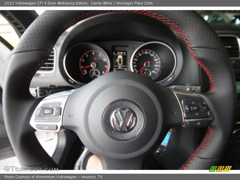 Candy White / Interlagos Plaid Cloth 2013 Volkswagen GTI 4 Door Wolfsburg Edition