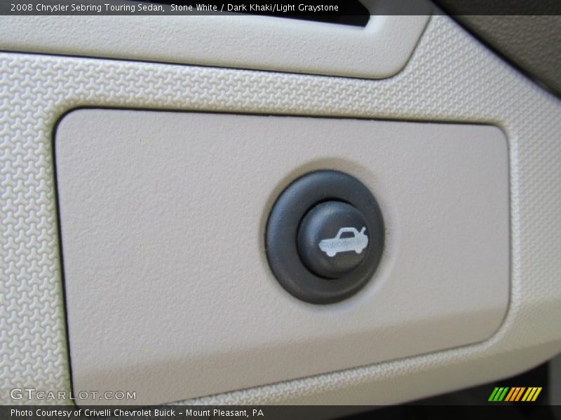 Stone White / Dark Khaki/Light Graystone 2008 Chrysler Sebring Touring Sedan