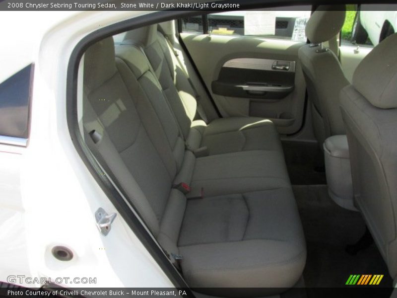 Stone White / Dark Khaki/Light Graystone 2008 Chrysler Sebring Touring Sedan