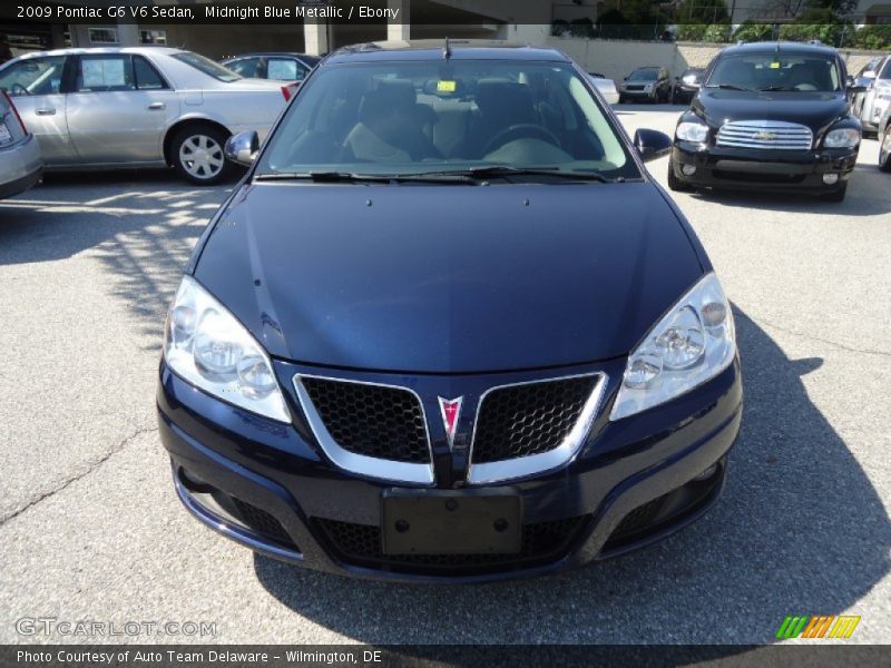 Midnight Blue Metallic / Ebony 2009 Pontiac G6 V6 Sedan