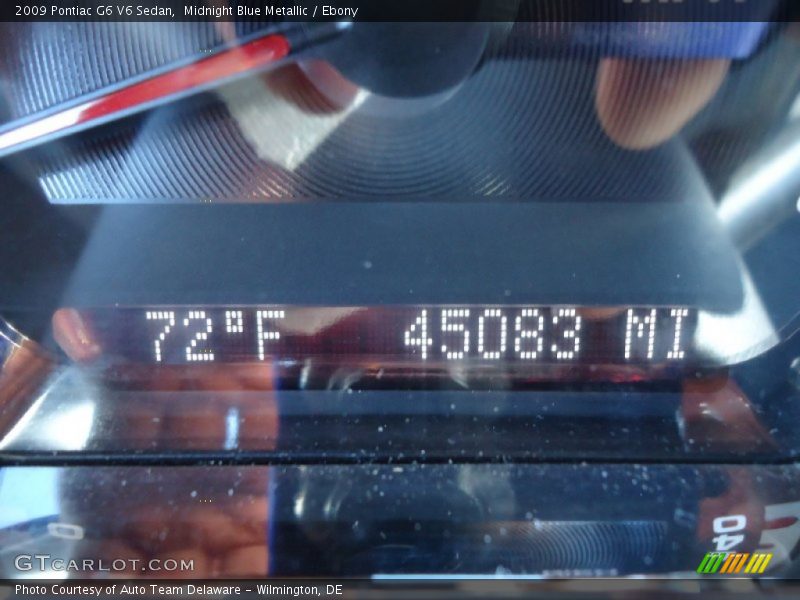 Midnight Blue Metallic / Ebony 2009 Pontiac G6 V6 Sedan