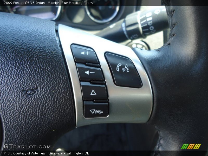 Midnight Blue Metallic / Ebony 2009 Pontiac G6 V6 Sedan
