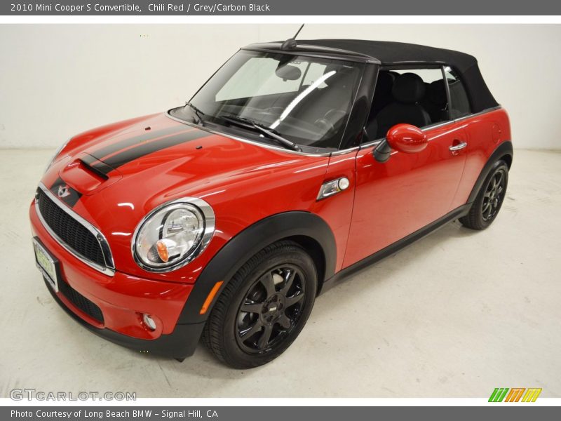Chili Red / Grey/Carbon Black 2010 Mini Cooper S Convertible