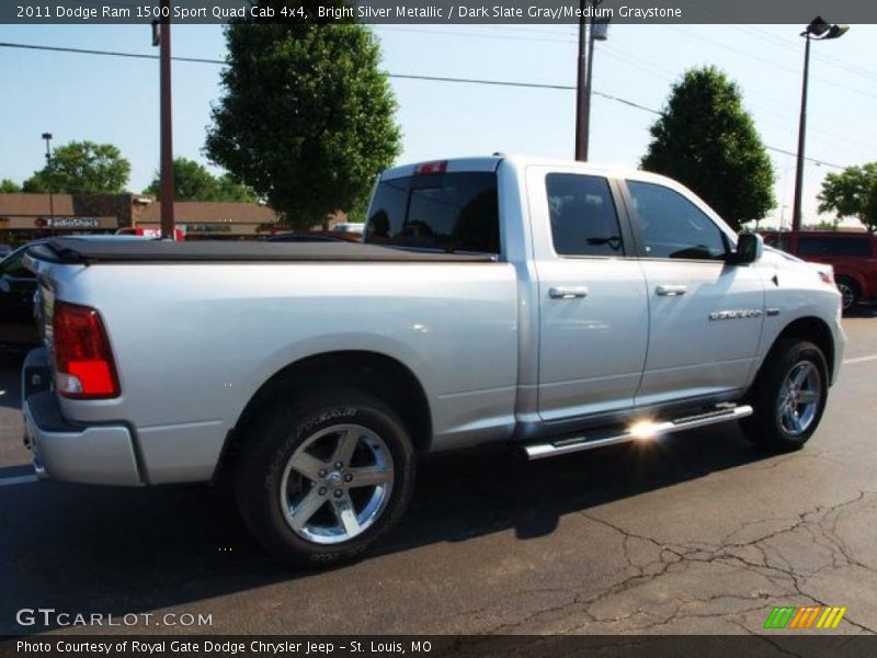 Bright Silver Metallic / Dark Slate Gray/Medium Graystone 2011 Dodge Ram 1500 Sport Quad Cab 4x4