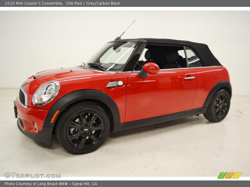 Chili Red / Grey/Carbon Black 2010 Mini Cooper S Convertible