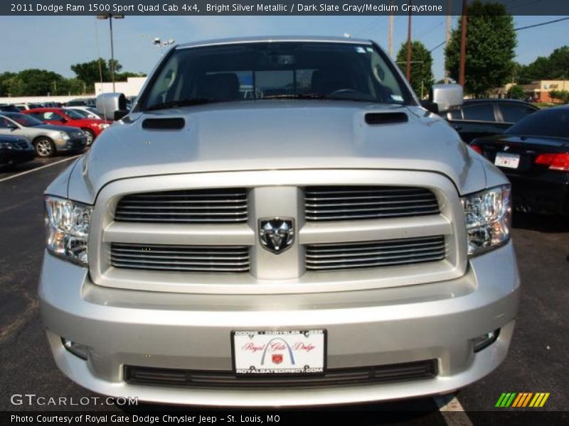 Bright Silver Metallic / Dark Slate Gray/Medium Graystone 2011 Dodge Ram 1500 Sport Quad Cab 4x4