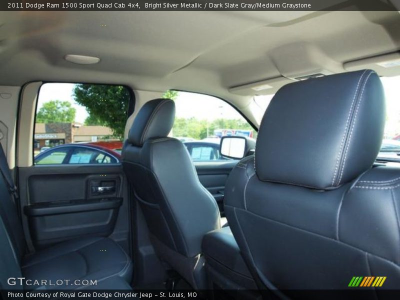 Bright Silver Metallic / Dark Slate Gray/Medium Graystone 2011 Dodge Ram 1500 Sport Quad Cab 4x4