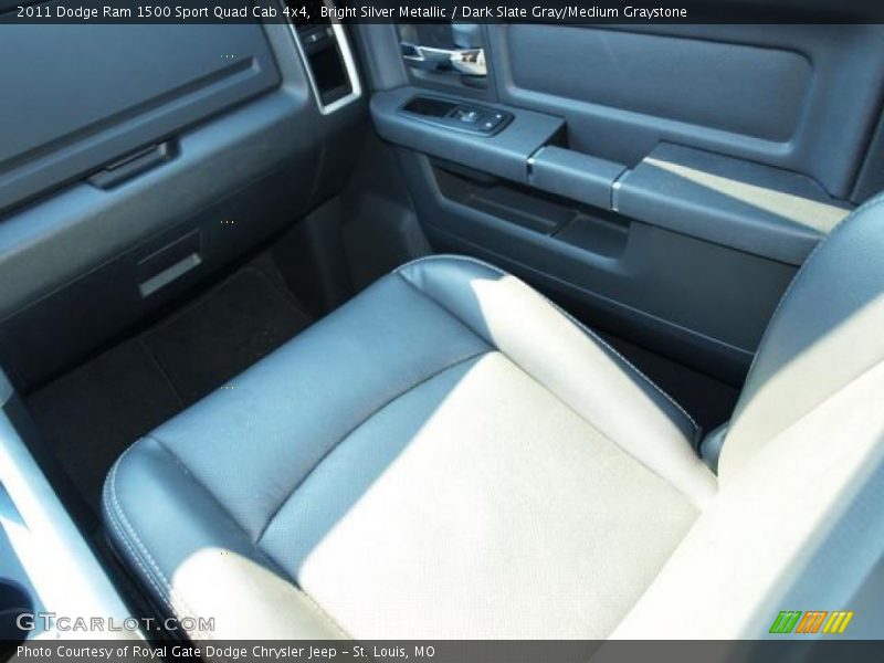 Bright Silver Metallic / Dark Slate Gray/Medium Graystone 2011 Dodge Ram 1500 Sport Quad Cab 4x4