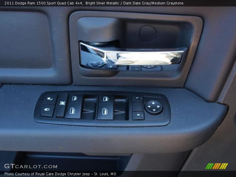 Bright Silver Metallic / Dark Slate Gray/Medium Graystone 2011 Dodge Ram 1500 Sport Quad Cab 4x4