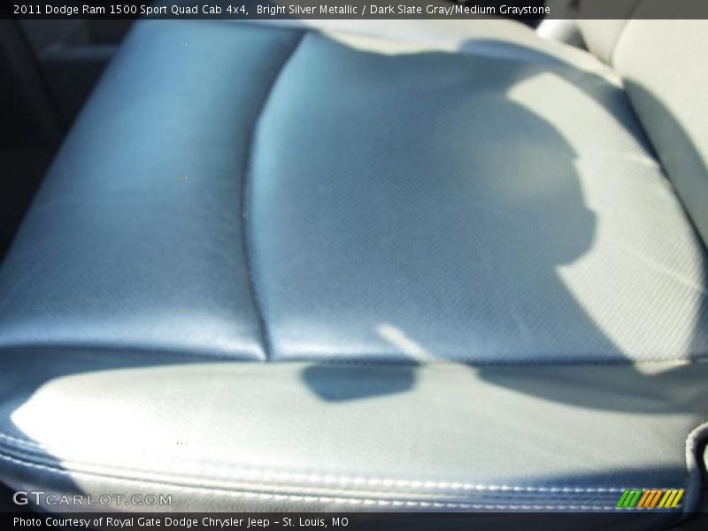 Bright Silver Metallic / Dark Slate Gray/Medium Graystone 2011 Dodge Ram 1500 Sport Quad Cab 4x4
