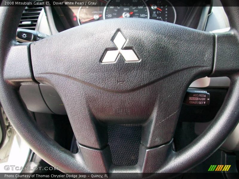 Dover White Pearl / Gray 2008 Mitsubishi Galant ES