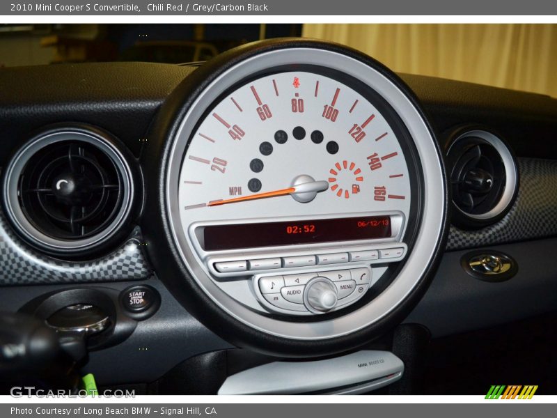 Chili Red / Grey/Carbon Black 2010 Mini Cooper S Convertible