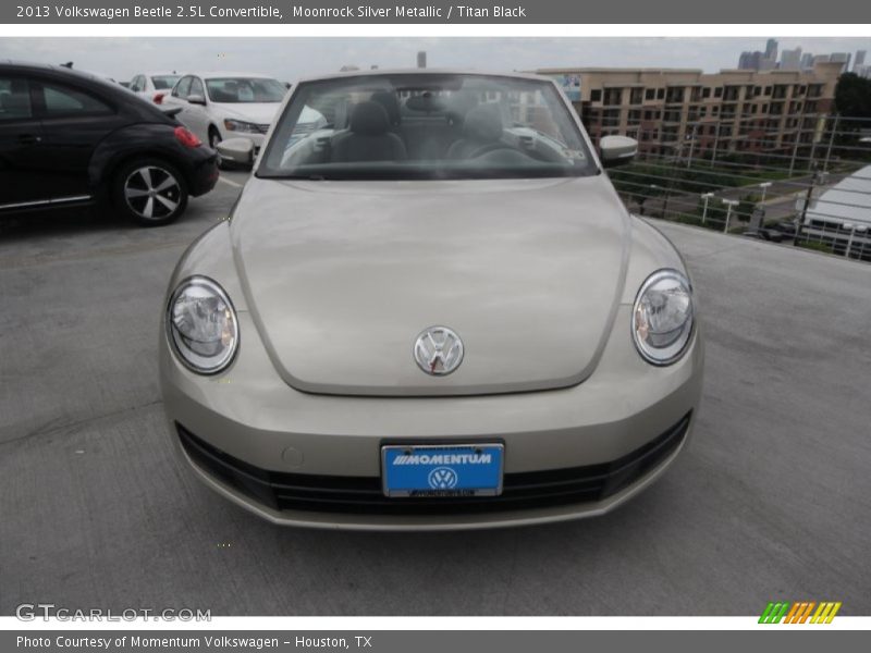 Moonrock Silver Metallic / Titan Black 2013 Volkswagen Beetle 2.5L Convertible