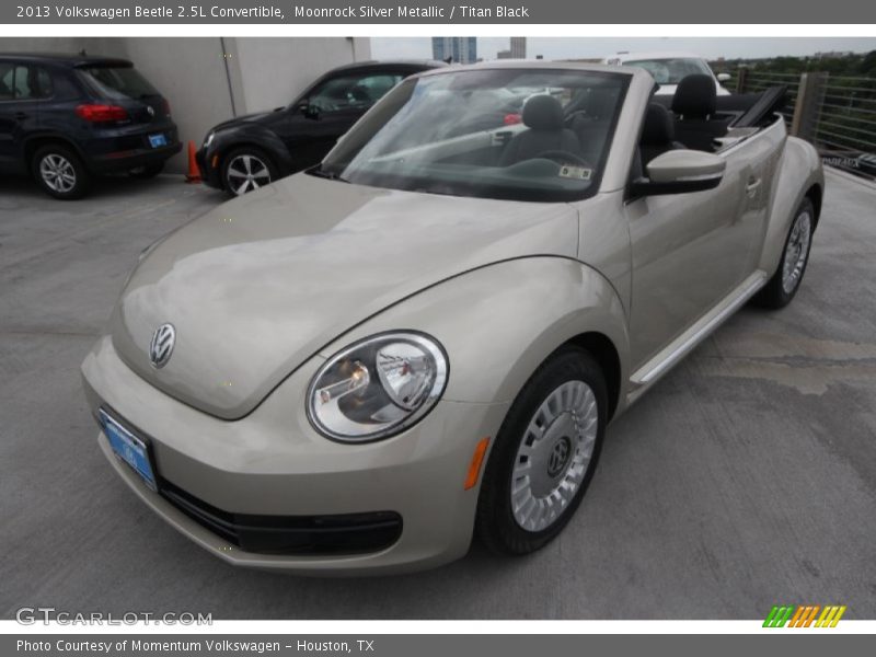 Moonrock Silver Metallic / Titan Black 2013 Volkswagen Beetle 2.5L Convertible
