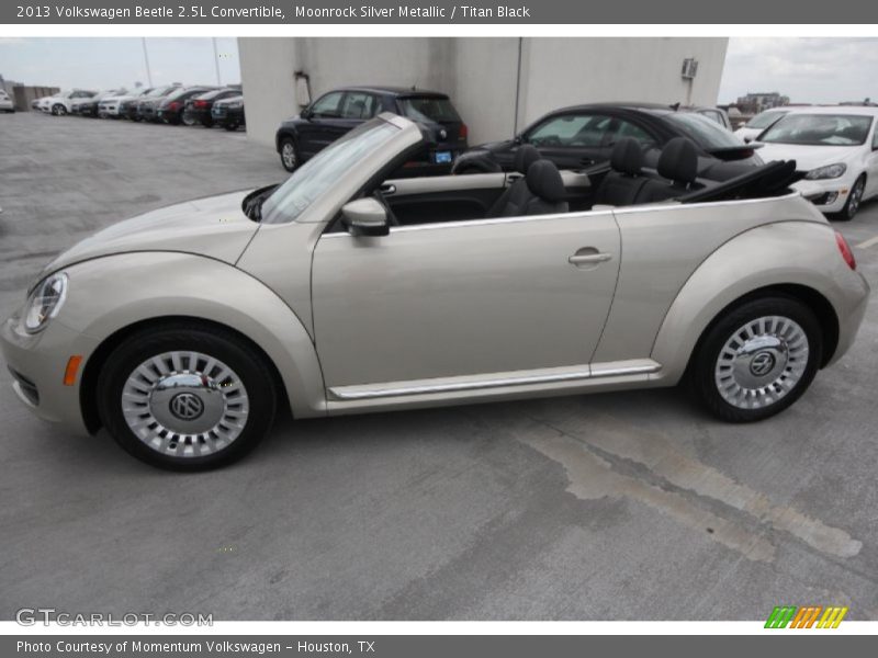 Moonrock Silver Metallic / Titan Black 2013 Volkswagen Beetle 2.5L Convertible