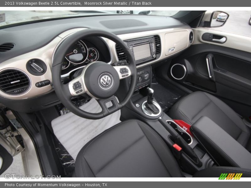 Moonrock Silver Metallic / Titan Black 2013 Volkswagen Beetle 2.5L Convertible