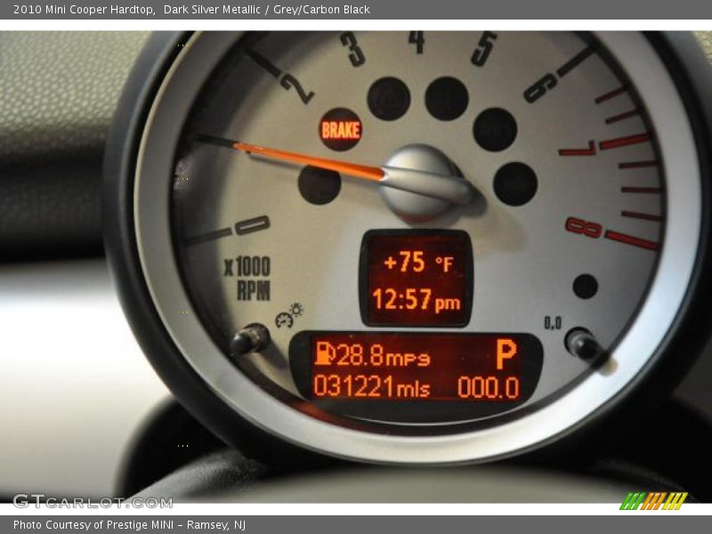 Dark Silver Metallic / Grey/Carbon Black 2010 Mini Cooper Hardtop