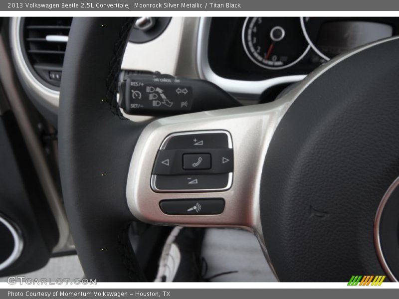 Moonrock Silver Metallic / Titan Black 2013 Volkswagen Beetle 2.5L Convertible