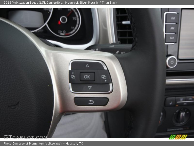 Moonrock Silver Metallic / Titan Black 2013 Volkswagen Beetle 2.5L Convertible