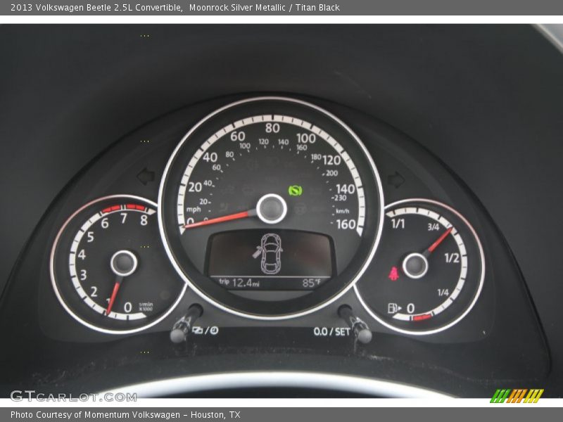 Moonrock Silver Metallic / Titan Black 2013 Volkswagen Beetle 2.5L Convertible