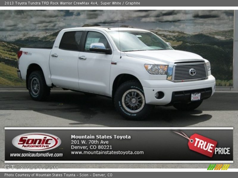 Super White / Graphite 2013 Toyota Tundra TRD Rock Warrior CrewMax 4x4