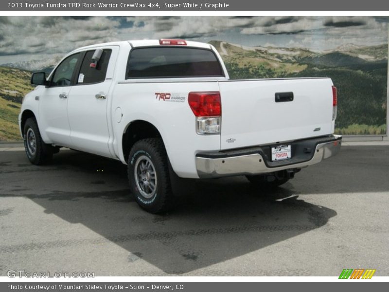 Super White / Graphite 2013 Toyota Tundra TRD Rock Warrior CrewMax 4x4