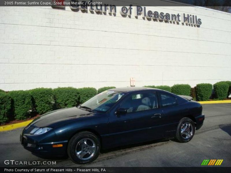 Steel Blue Metallic / Graphite 2005 Pontiac Sunfire Coupe