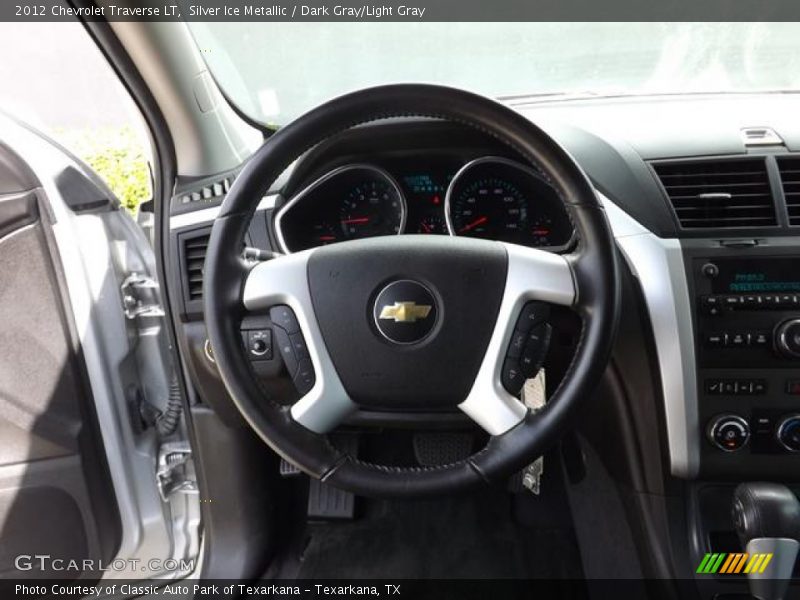 Silver Ice Metallic / Dark Gray/Light Gray 2012 Chevrolet Traverse LT
