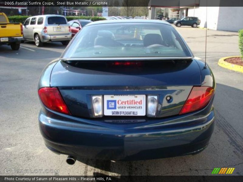 Steel Blue Metallic / Graphite 2005 Pontiac Sunfire Coupe