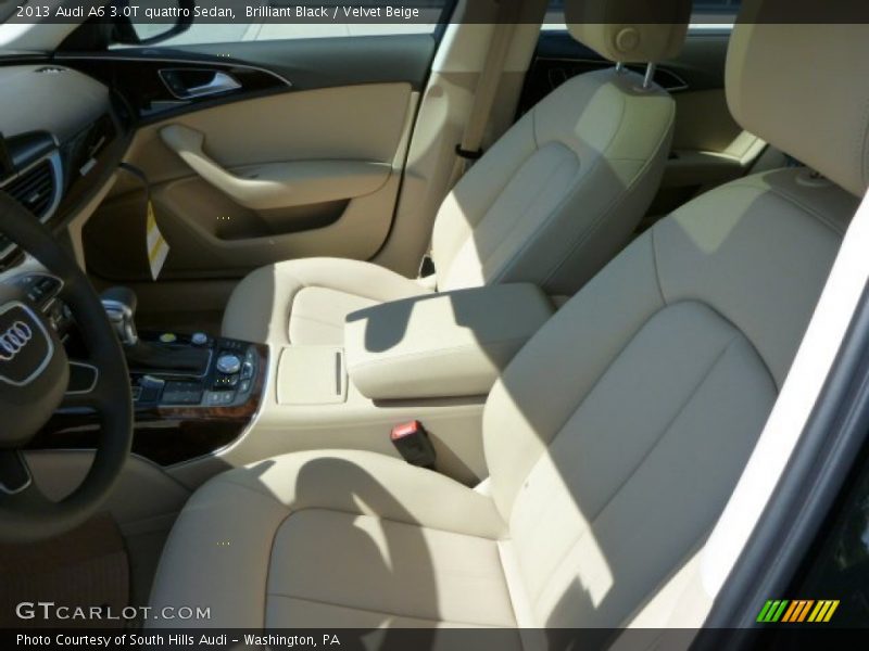 Brilliant Black / Velvet Beige 2013 Audi A6 3.0T quattro Sedan
