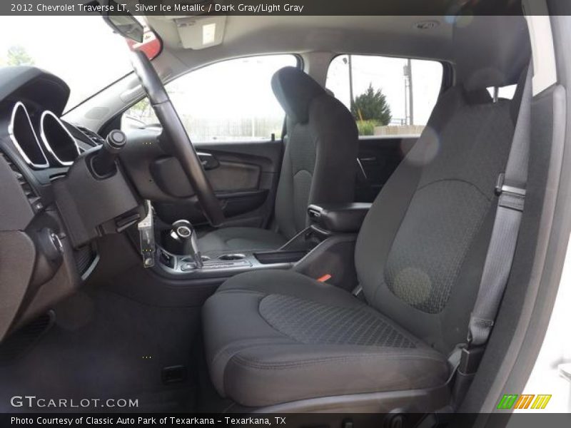Silver Ice Metallic / Dark Gray/Light Gray 2012 Chevrolet Traverse LT