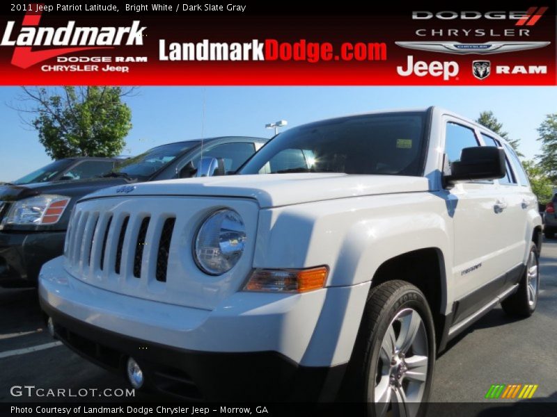 Bright White / Dark Slate Gray 2011 Jeep Patriot Latitude