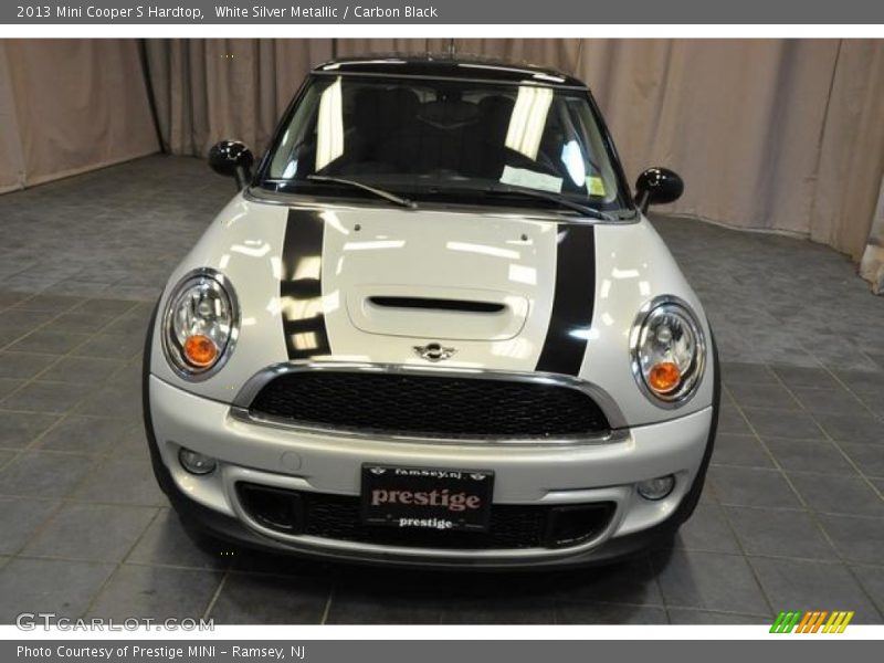 White Silver Metallic / Carbon Black 2013 Mini Cooper S Hardtop