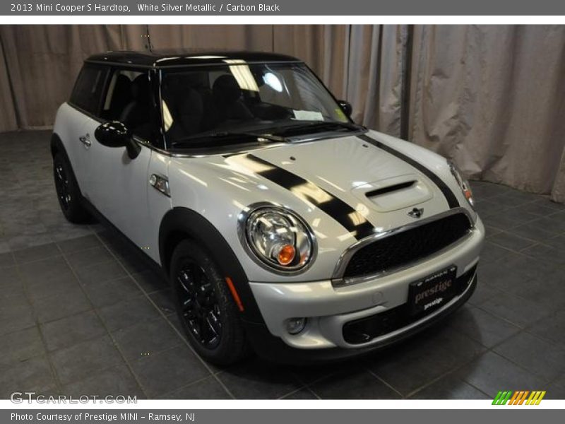 White Silver Metallic / Carbon Black 2013 Mini Cooper S Hardtop