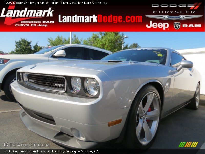 Bright Silver Metallic / Dark Slate Gray 2009 Dodge Challenger SRT8