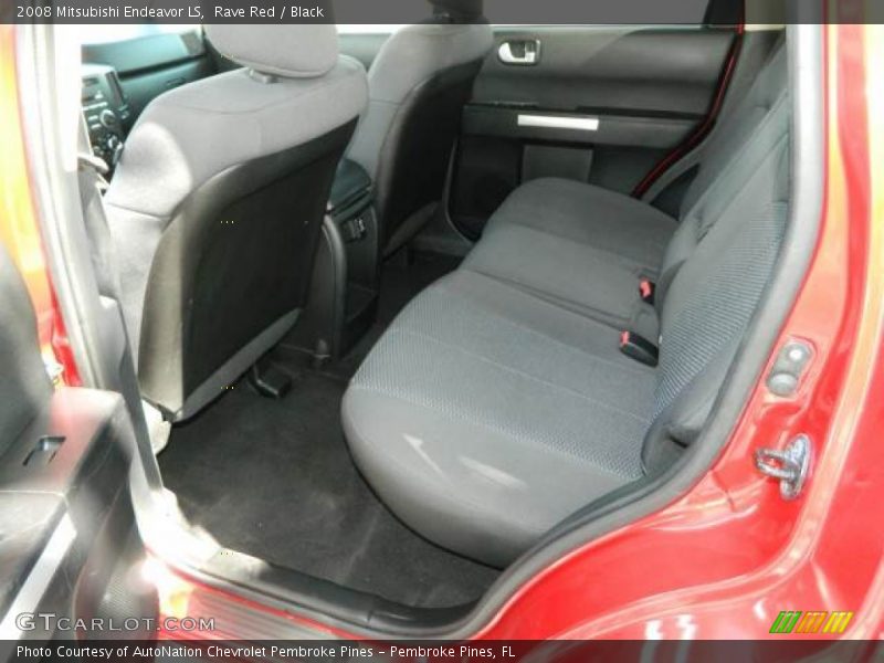Rave Red / Black 2008 Mitsubishi Endeavor LS