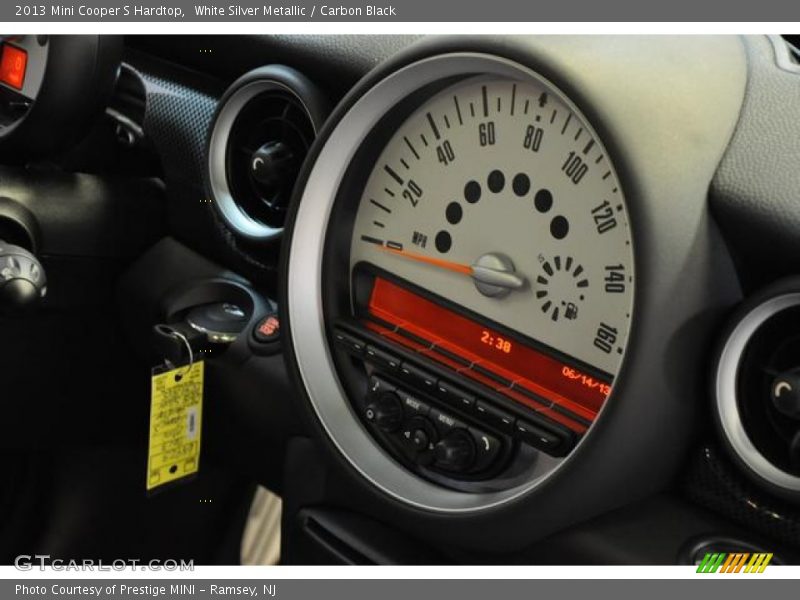 White Silver Metallic / Carbon Black 2013 Mini Cooper S Hardtop