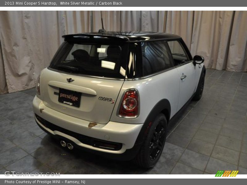 White Silver Metallic / Carbon Black 2013 Mini Cooper S Hardtop