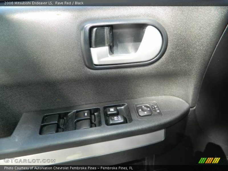 Rave Red / Black 2008 Mitsubishi Endeavor LS