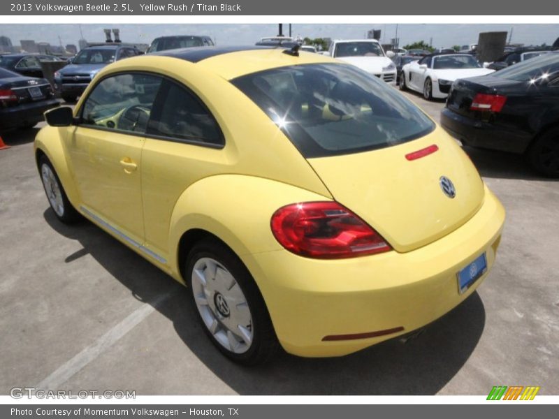 Yellow Rush / Titan Black 2013 Volkswagen Beetle 2.5L